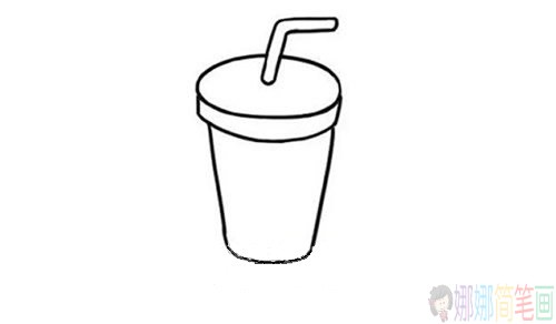 简笔画，简单的可乐饮料-简笔画画法图片步骤