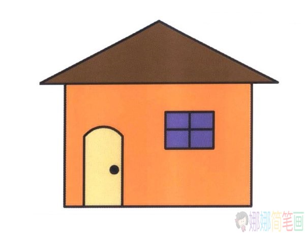 简单几步学画小房子简笔画
