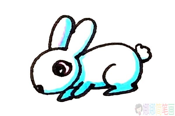 兔子的简单画法,兔子简笔画法