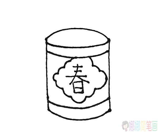 春节炮仗简笔画,春节鞭炮的画法