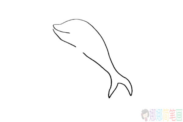 海豚的画法,小海豚简笔画教程