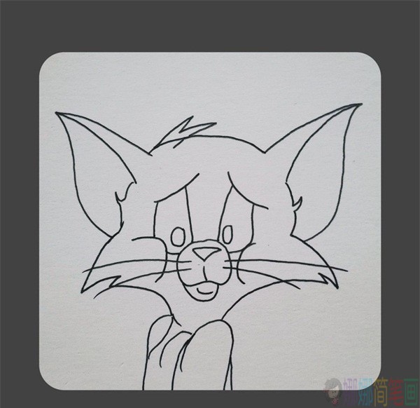 汤姆猫动画人物简笔画