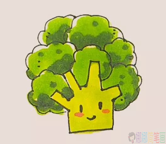 轻松几步学画花菜