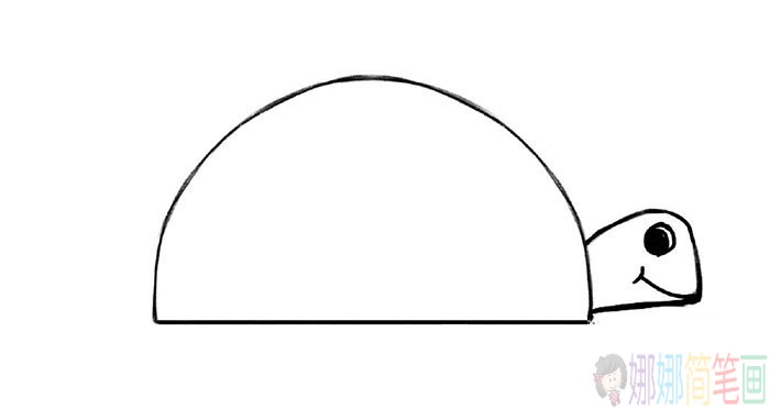 简单几步学画乌龟简笔画