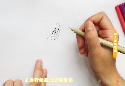 派大星动画人物简笔画教学