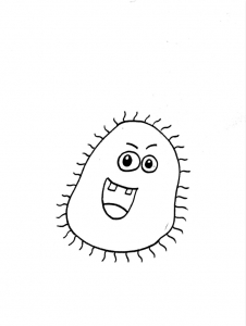 新型冠状病毒简笔画，新型冠状病毒简笔画步骤