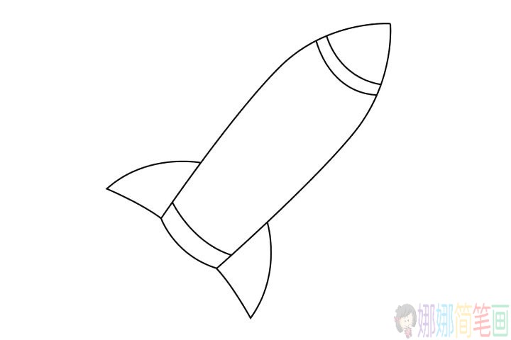 火箭怎么画,火箭简笔画