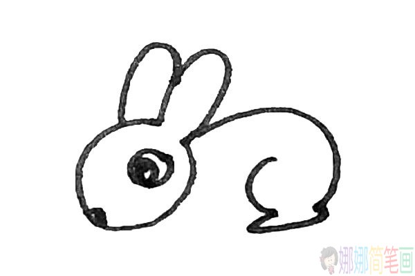 兔子的简单画法,兔子简笔画法