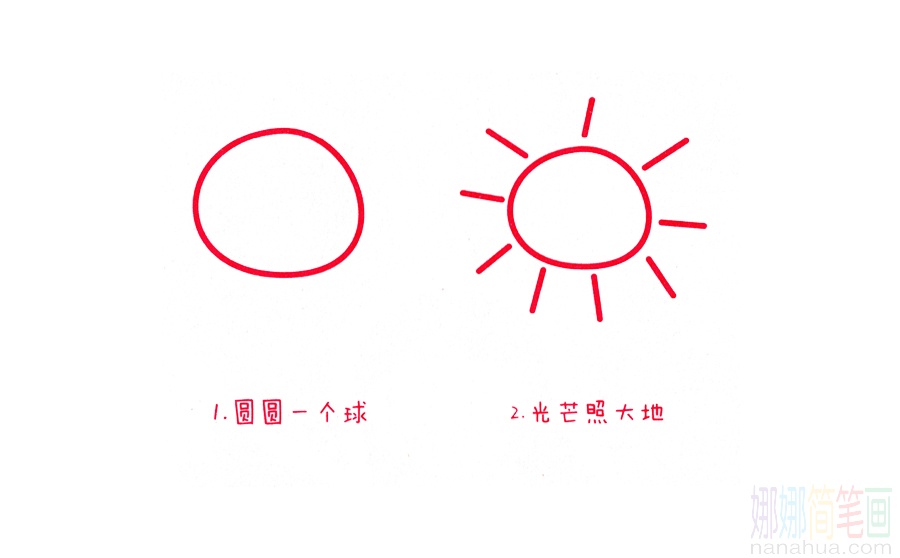 太阳的画法