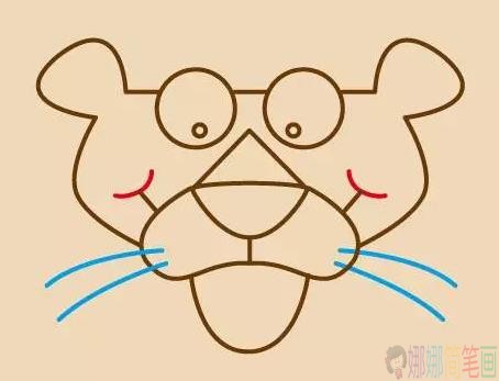 粉红顽皮豹简笔画怎么画？可爱的粉红顽皮豹简笔画画法教程
