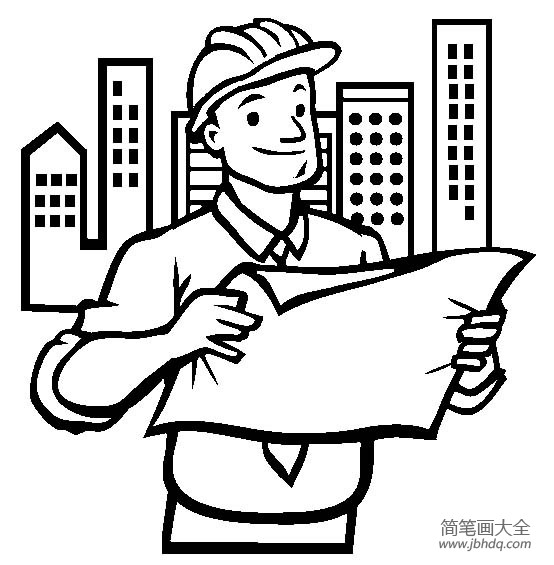人物简笔画 工程师简笔画图片