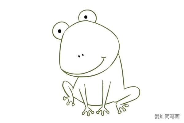 卡通青蛙简笔画