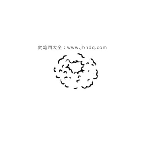 1.先画出花蕊。