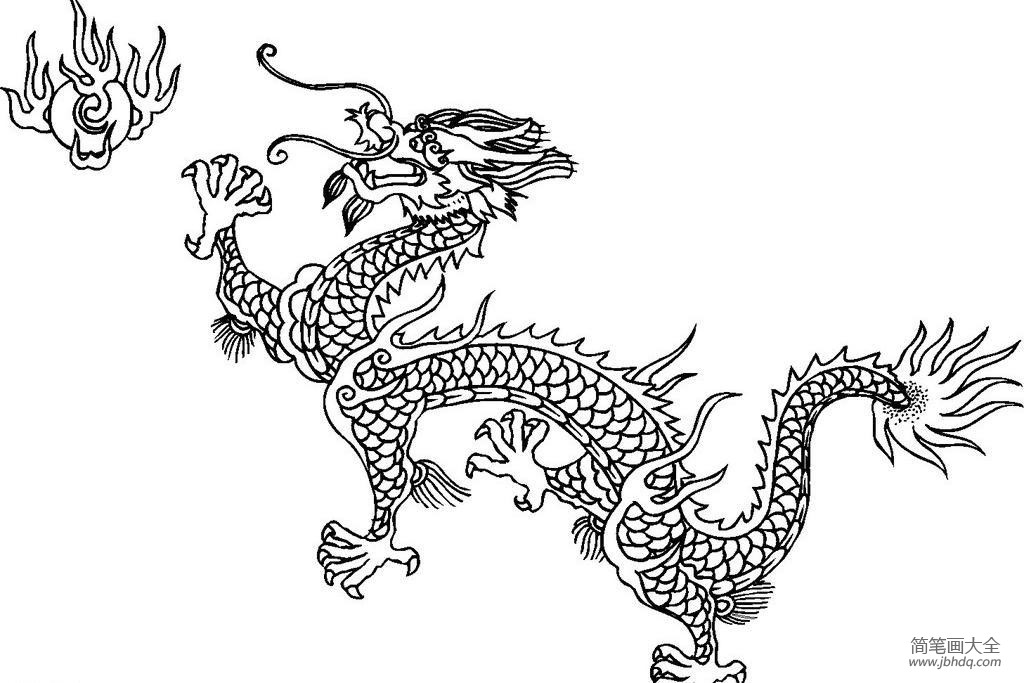 龙的简笔画 关于龙的简笔画怎么画