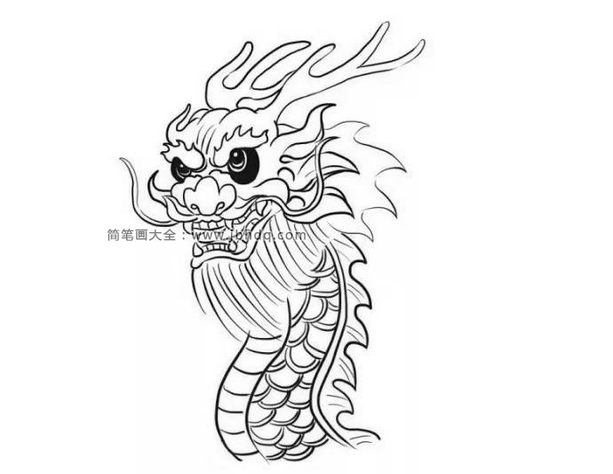 龙头的画法2