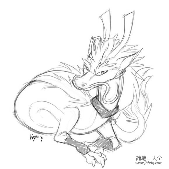 龙的简笔画 关于龙的简笔画怎么画