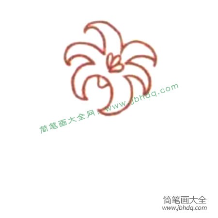 2.然后画花心