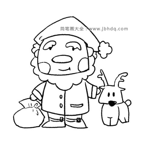 圣诞老人和圣诞鹿
