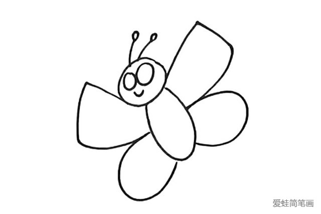简单几步学画蝴蝶简笔画