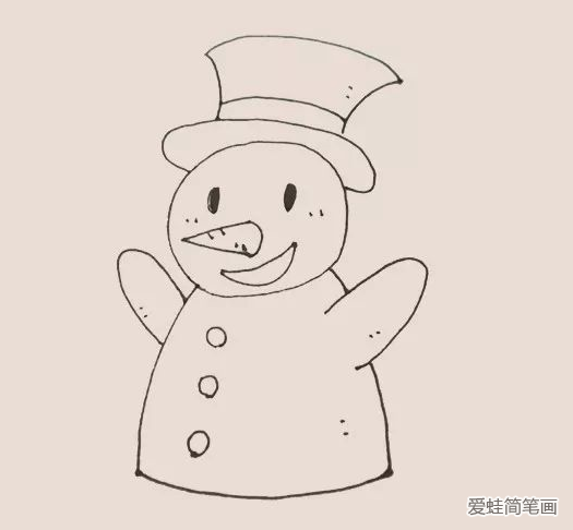 雪人简笔画