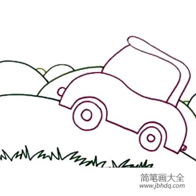 儿童水彩笔绘画教程3 花汽车