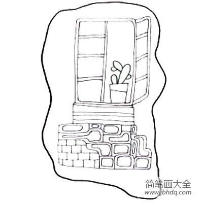 儿童水彩笔绘画教程8 窗外
