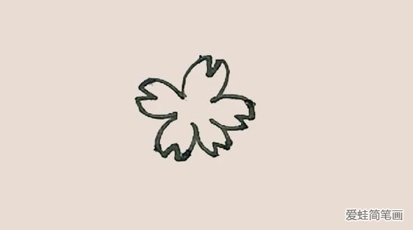 桃花简笔画
