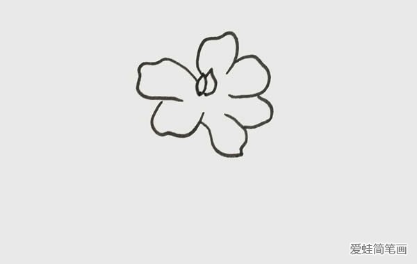 栀子花简笔画