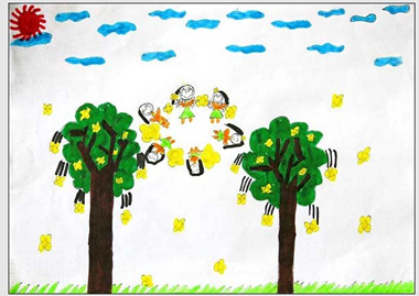简笔画花:桂花 清新桂花简笔画