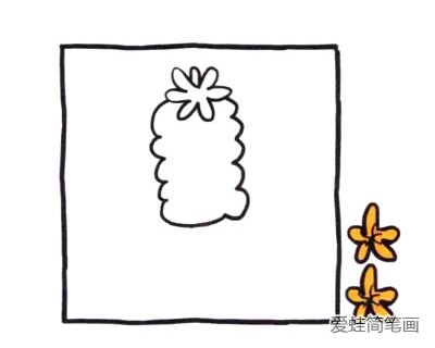 四步画出风信子简笔画