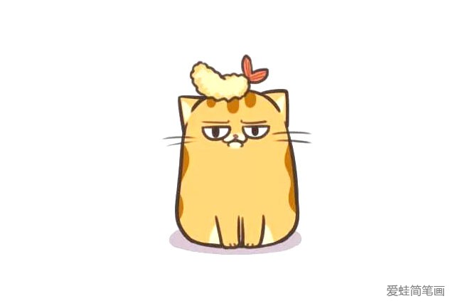 可爱的小猫咪简笔画7