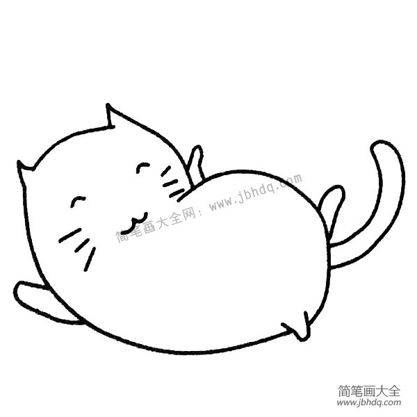 打滚的小猫