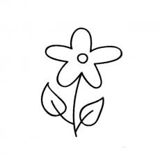 美丽花朵简笔画 花朵图片简笔画