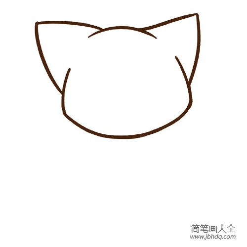 穿卫衣的小猫简笔画