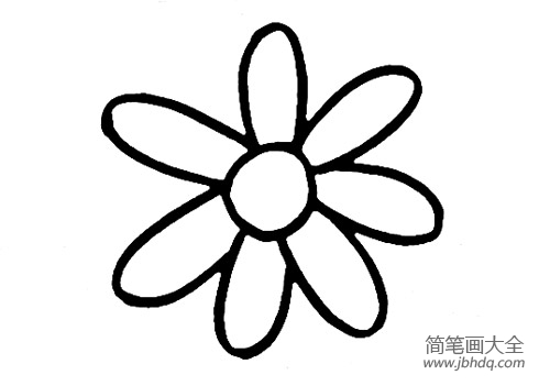 小花简笔画画法