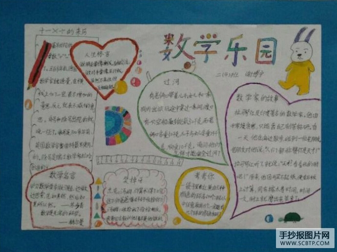 学数学,用数学的手抄报