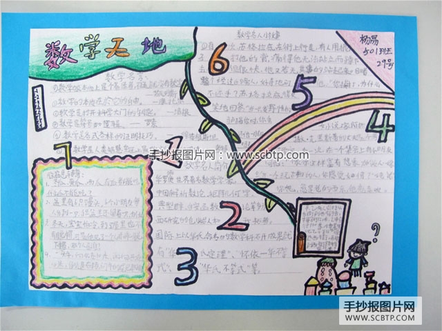 走进数学手抄报图片大全