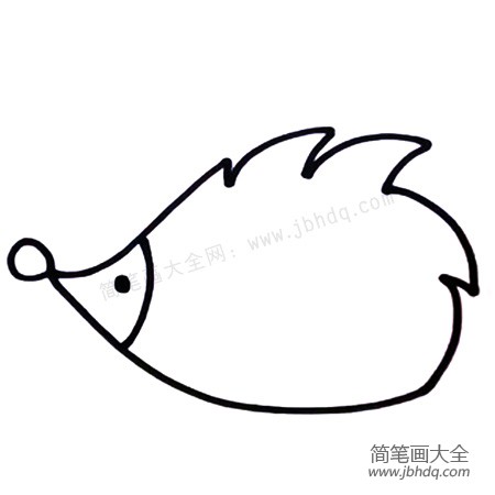 3.画上鼻子和眼睛。