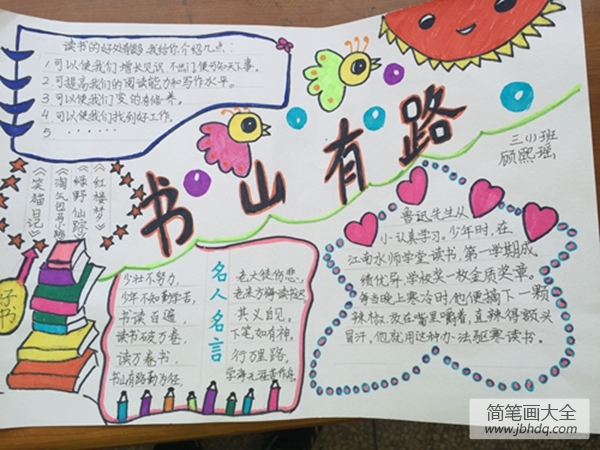 “我爱阅读“主题手抄报