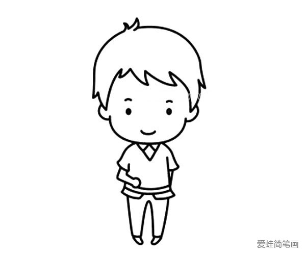 简单六步画出可爱的小男孩