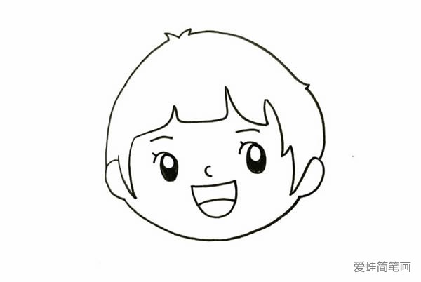 春节小朋友放鞭炮简笔画