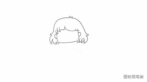 卡通小女孩怎么画简笔画