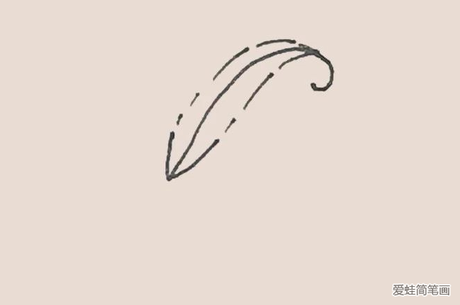 简笔画之鹅毛笔