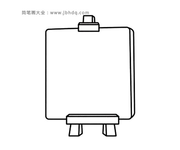 中间画个长方形