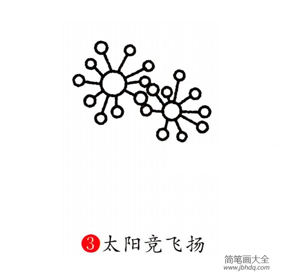 幼儿简笔画 蒲公英的画法