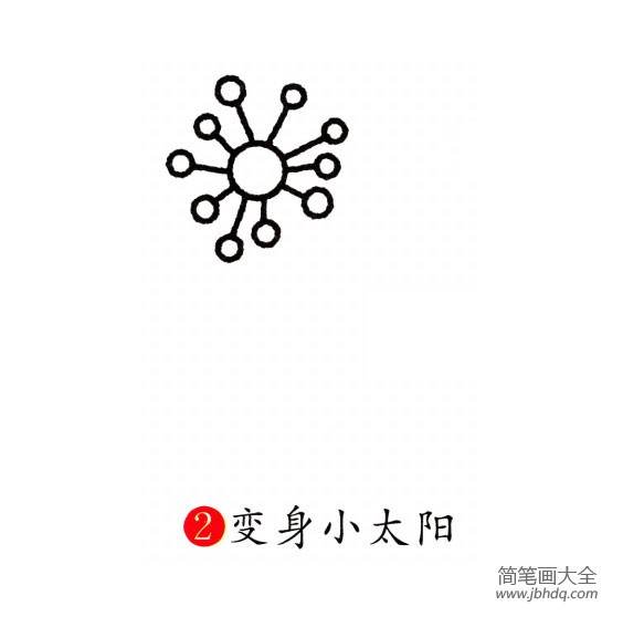 幼儿简笔画 蒲公英的画法