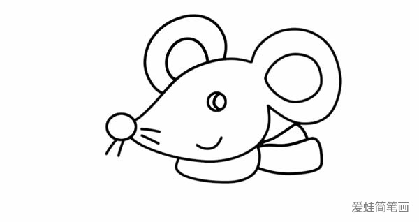 迎新年的老鼠简笔画