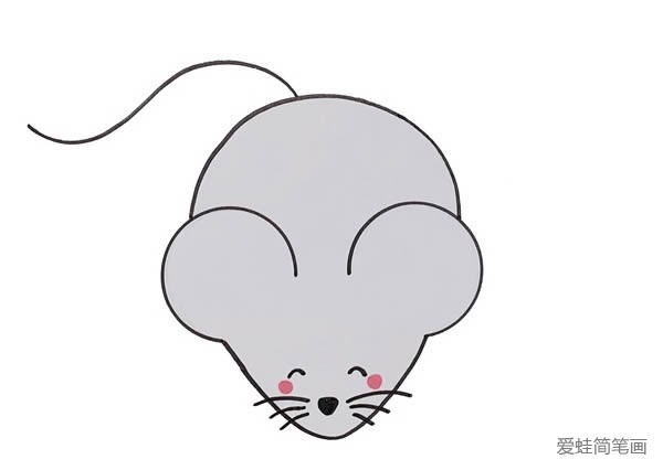 超萌可爱小老鼠简笔画