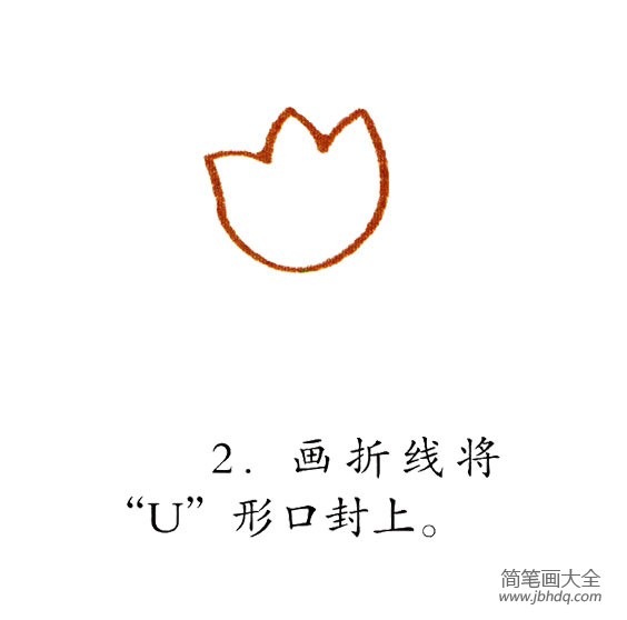 幼儿简笔画 漂亮的郁金香