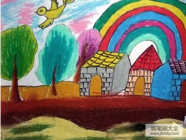 儿童画秋天图片大全-五颜六色的秋天